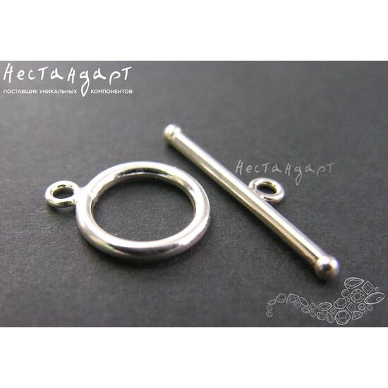 Замок-тогл Artless Sterling Silver 13 мм, изображение 3