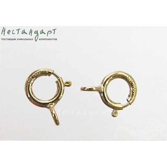 Замок-кольцо Шпрингельный Gold Filled 5 мм, изображение 3