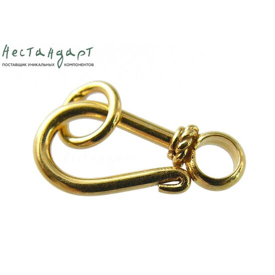 Замок-крючок Hook Vermeil Sterling Silver 15х7 мм