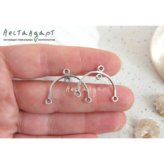 Коннектор Just Silver Plated 24х28 мм, изображение 2