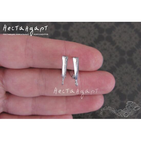 Швензы Classic Style Sterling Silver 16х3 мм (пара), изображение 2