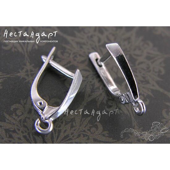 Швензы Classic Style Sterling Silver 16х3 мм (пара), изображение 3