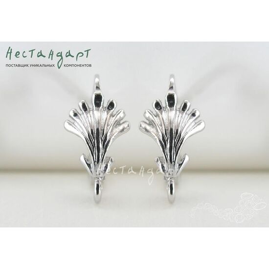 Швензы Sea Shell Sterling Silver 17х8 мм (пара), изображение 2