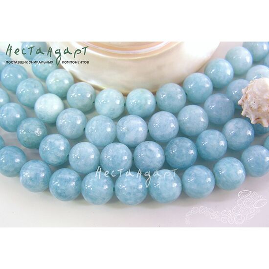 Берилл-аквамарин натуральный 10 мм, изображение 4