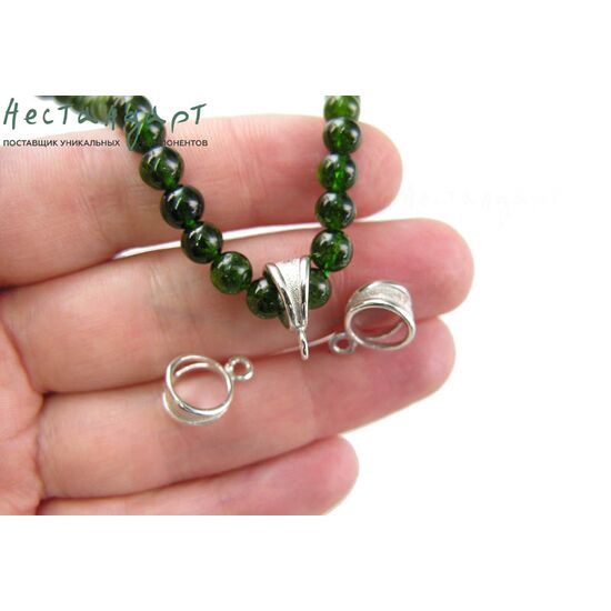 Бейл-держатель для кулона Stylish Sterling Silver 13х10 мм, изображение 2