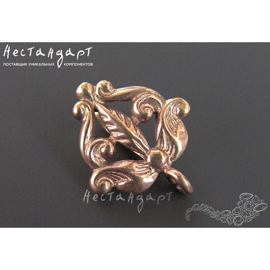 Бейл-держатель для кулона Lily Patina Copper 17х14 мм