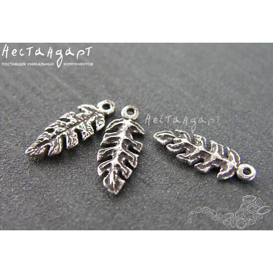 Подвеска Tropical Sheet Sterling Silver 16х6 мм, изображение 2