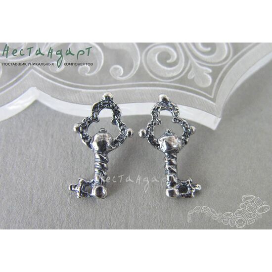 Подвеска Rarity Key Silver Plated 17х10 мм