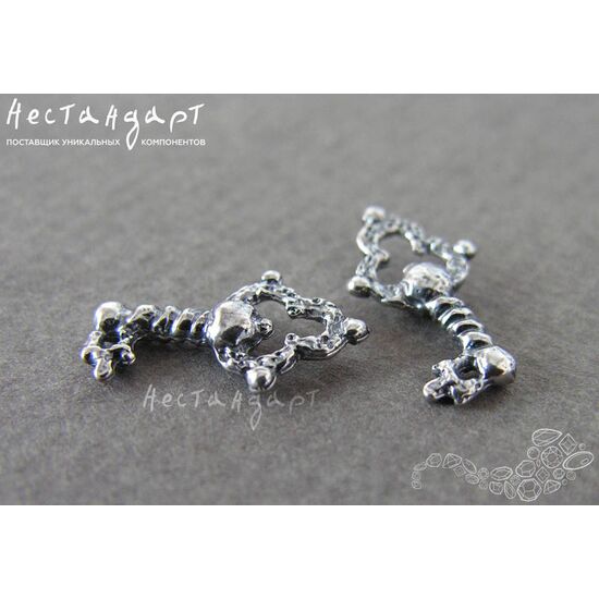 Подвеска Rarity Key Silver Plated 17х10 мм, изображение 2