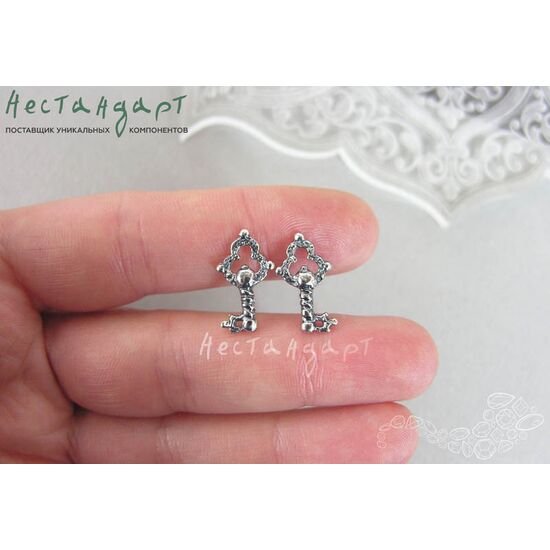 Подвеска Rarity Key Silver Plated 17х10 мм, изображение 3