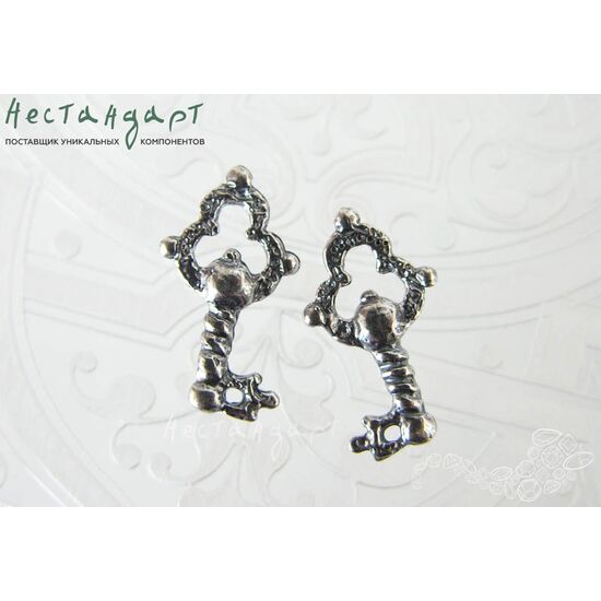 Подвеска Rarity Key Silver Plated 17х10 мм, изображение 4