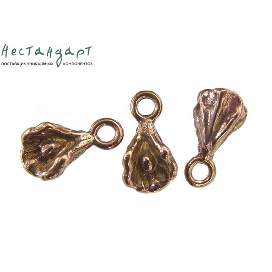Подвеска Little Pearl Patina Copper 11х5 мм