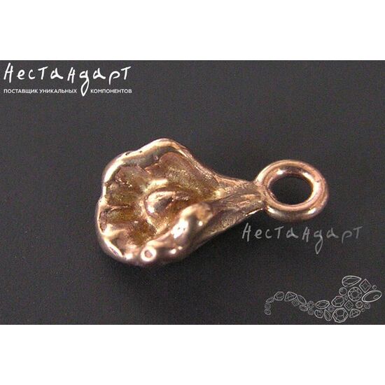 Подвеска Little Pearl Patina Copper 11х5 мм, изображение 2