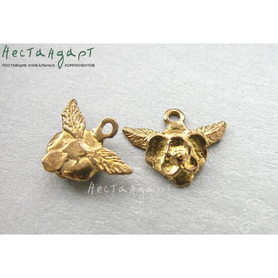 Подвеска Orchid латунь 14х11 мм, изображение 4