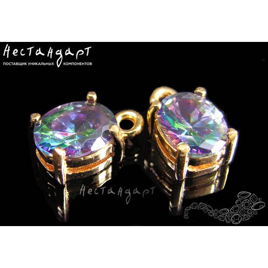 Подвеска со вставкой Royal Mystic Crystal Gold Plated 11х6 мм, изображение 4