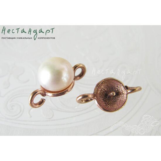 Коннектор Small Patina Copper 13х7 мм, изображение 2