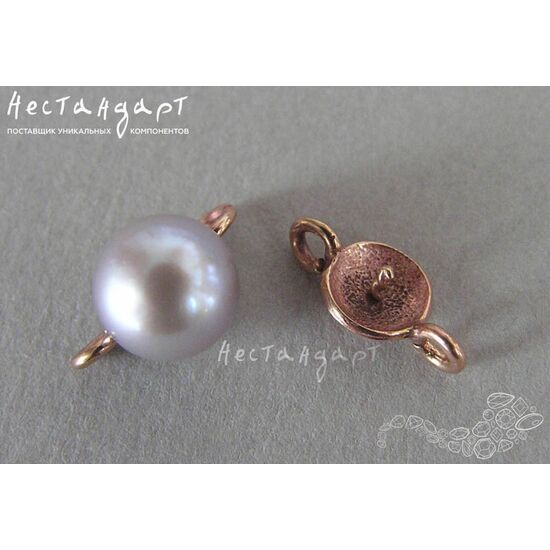 Коннектор Small Patina Copper 13х7 мм, изображение 3