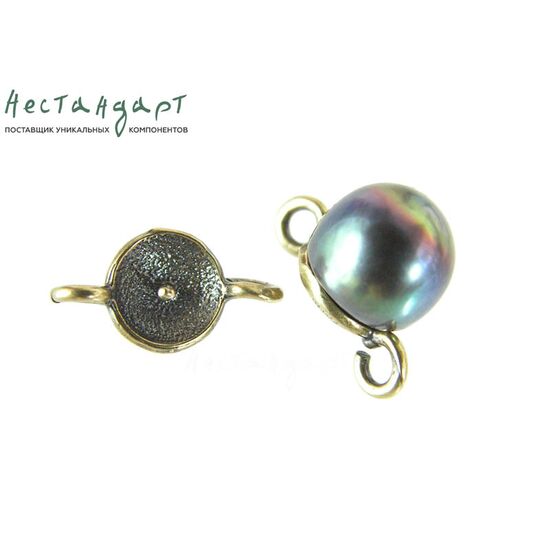 Коннектор Small Patina Bronze 13х7 мм