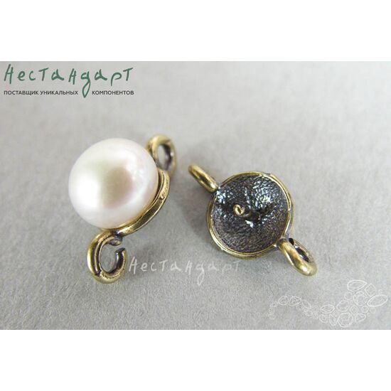 Коннектор Small Patina Bronze 13х7 мм, изображение 2