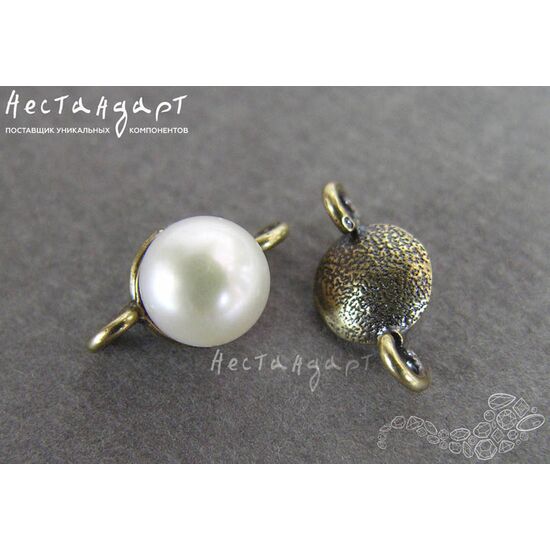 Коннектор Small Patina Bronze 13х7 мм, изображение 3