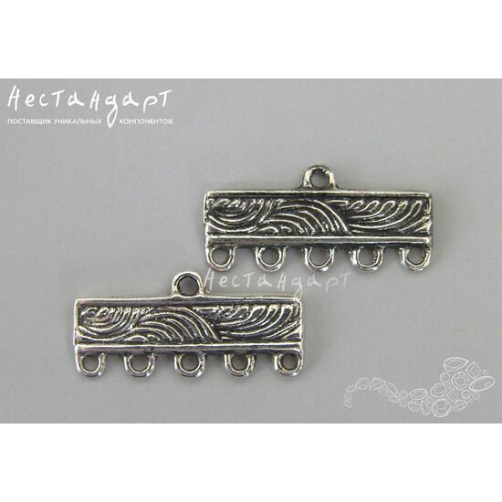 Коннектор Ripple Sterling Silver 21х10 мм, изображение 3