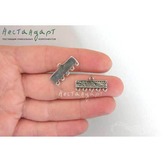 Коннектор Ripple Sterling Silver 21х10 мм, изображение 4