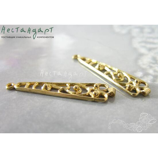 Коннектор Stylish латунь 37х19 мм, изображение 2