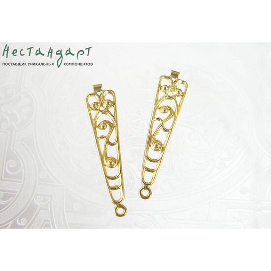 Коннектор Stylish латунь 37х19 мм, изображение 4