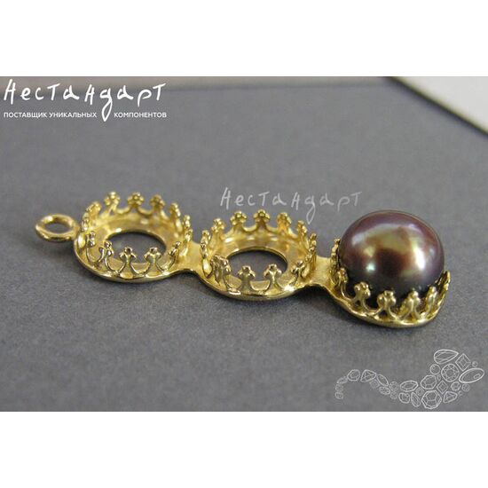 Сеттинг-подвеска JBB Gold 8 мм, изображение 2