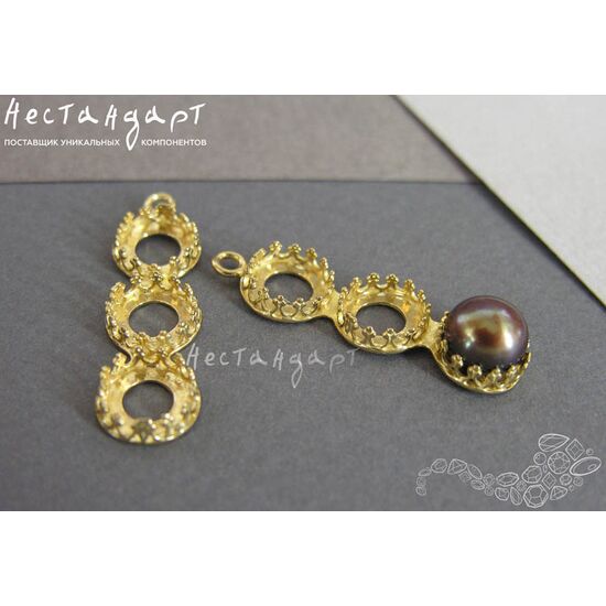 Сеттинг-подвеска JBB Gold 8 мм, изображение 4