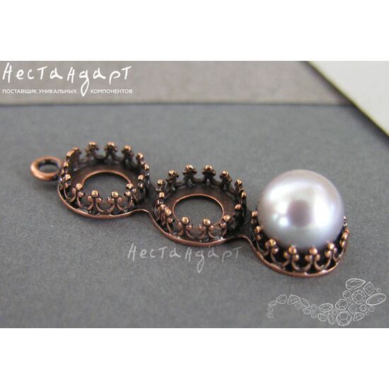 Сеттинг-подвеска JBB Antique Copper 8 мм, изображение 3