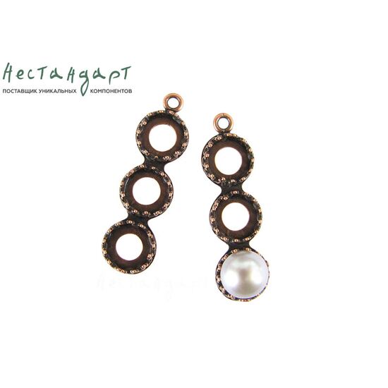 Сеттинг-подвеска JBB Antique Copper 8 мм, изображение 4