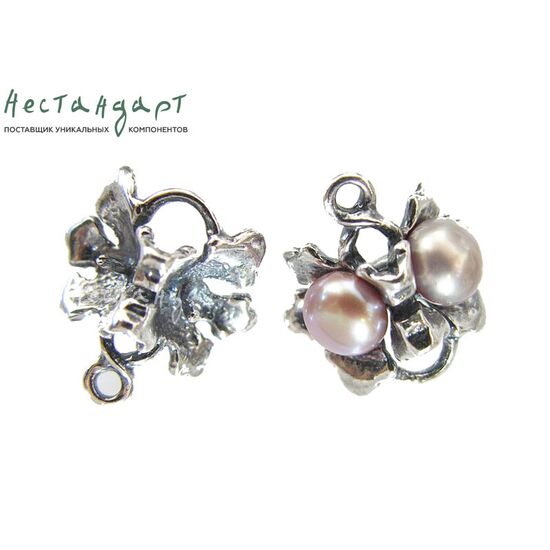 Коннектор со штифтом Maple Leaf Silver Plated 16х15х8 мм, изображение 3