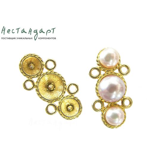 Коннектор Trio латунь 19х10 мм