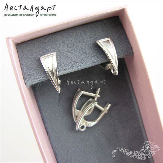 Швензы Delta Sterling Silver 16х7 мм (пара), изображение 3