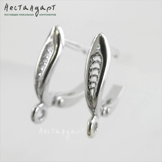 Швензы Secret Sterling Silver 17х4 мм (пара)