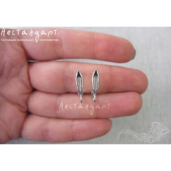 Швензы Secret Sterling Silver 17х4 мм (пара), изображение 3