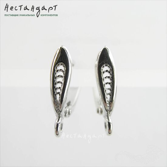 Швензы Secret Sterling Silver 17х4 мм (пара), изображение 5