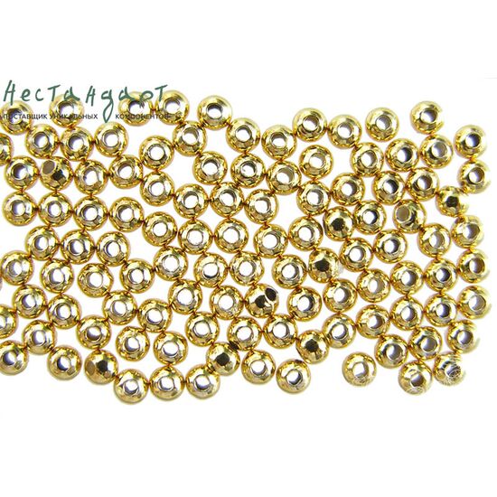 Бусина Round Vermeil Sterling Silver 2 мм (уп. 10 шт.)