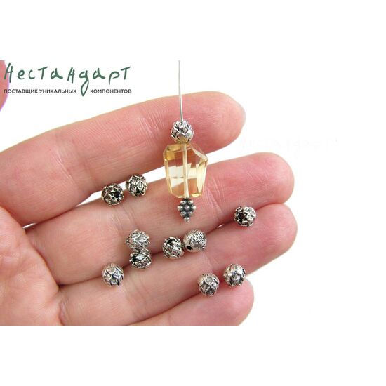 Бусина Holy Lotus Sterling Silver 6 мм, изображение 4