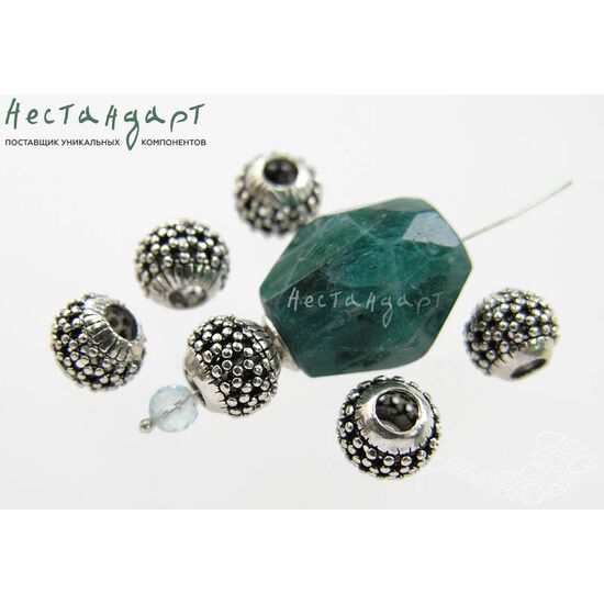 Бусина Wattle Sterling Silver 8х6 мм, изображение 4