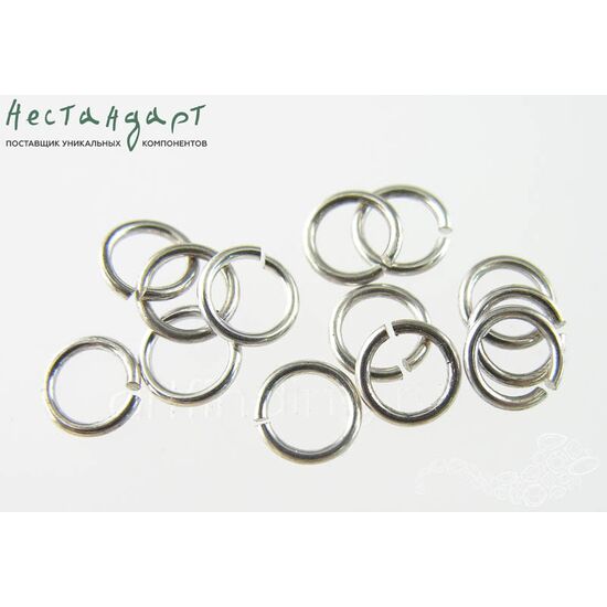 Кольцо соединительное разъемное Sterling Silver 7х1 мм