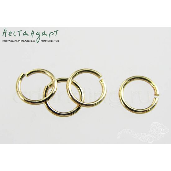 Кольцо соединительное разъемное Gold Plated 6,8х0,8 мм (уп. 10 шт.)