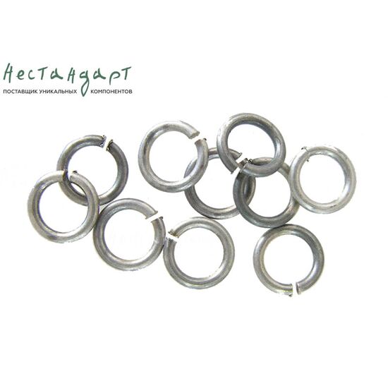Кольцо соединительное разъемное Antique Silver 5х0,8 мм (уп. 10 шт.)