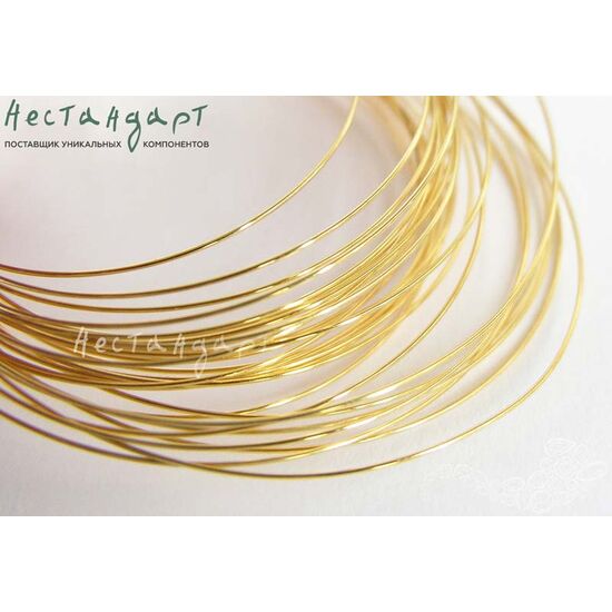 Проволока средней жесткости Gold Plated 0,3 мм (уп. 2 м.), изображение 2