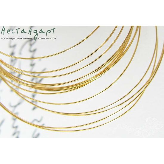 Проволока средней жесткости Gold Plated 0,3 мм (уп. 2 м.), изображение 4