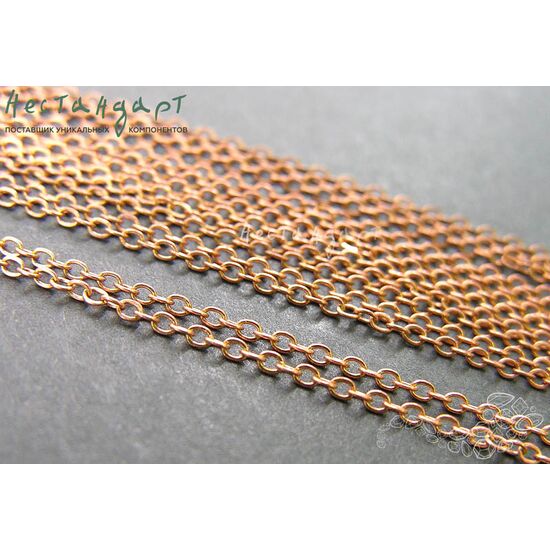 Цепочка якорная тонкая Chain Copper 2х1,5 мм (уп. 85 см), изображение 4