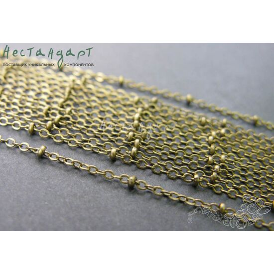 Цепочка Nodules Antique Bronze 2х1,5 мм, изображение 3