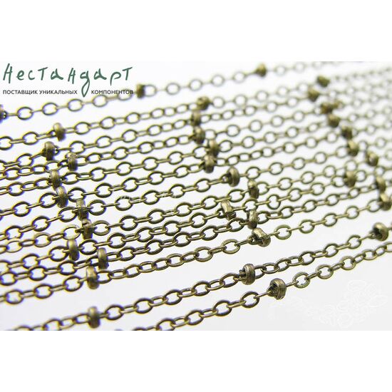 Цепочка Nodules Antique Bronze 2х1,5 мм, изображение 4