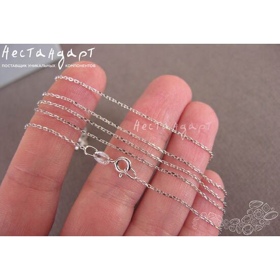 Цепочка Sterling Silver Rhodium Plated с замком 41 см, изображение 3